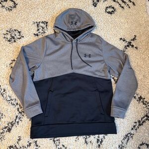 Under Armour Men's Two-Tone Hoodie in Gray and Black